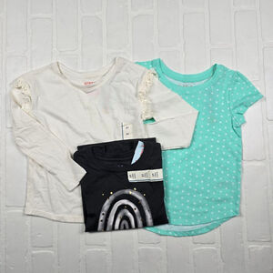Cat & Jack Girls 5T Top Bundle of 3 Pieces